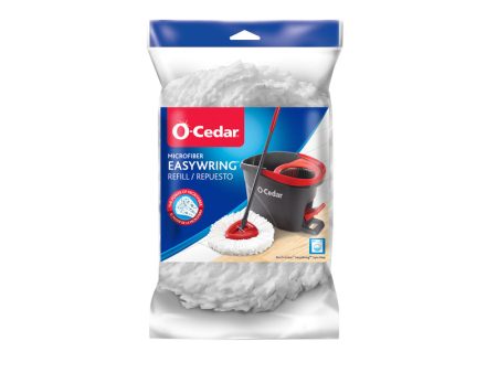 O-Cedar EasyWring 12 in. Spin Microfiber Mop Refill 1 pk Online Hot Sale