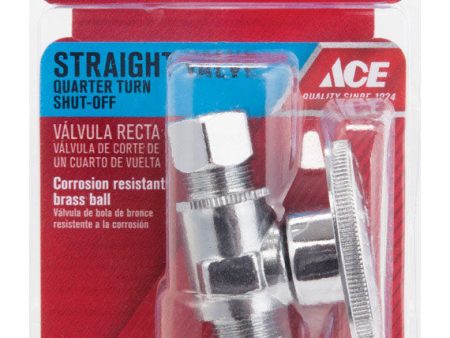 Ace Compression Compression Brass Straight Stop Valve on Sale