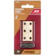 Ace 2 in. W X 1 in. L Antique Brass Brass Narrow Hinge 2 pk For Discount