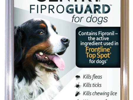 Sentry Fiproguard Liquid Dog Flea and Tick Drops 9.70%Fipronil and 90.30%Other Ingredients 0.136 oz Fashion