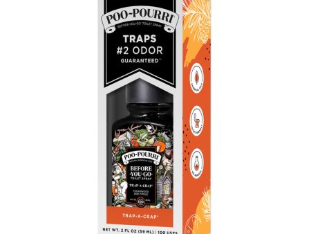 Poo-Pourri Trap-A-Crap Cedarwood Citrus Scent Toilet Spray 2 oz Liquid For Discount