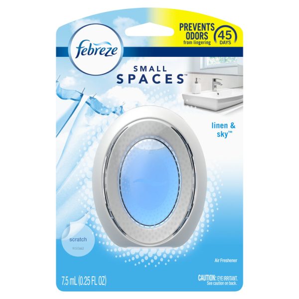 Febreze Small Spaces Linen & Sky Scent Air Freshener 0.25 oz Liquid For Discount