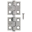 Ace .9 in. W X 1 in. L Stainless Steel Silver Stainless Steel Narrow Hinge 2 pk For Cheap