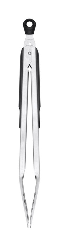 OXO Good Grips Silver Black Stainless Steel Tongs on Sale