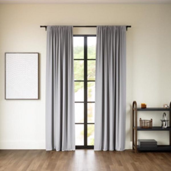 Umbra Twilight Gray Blackout Curtains 52 in. W X 84 in. L Cheap