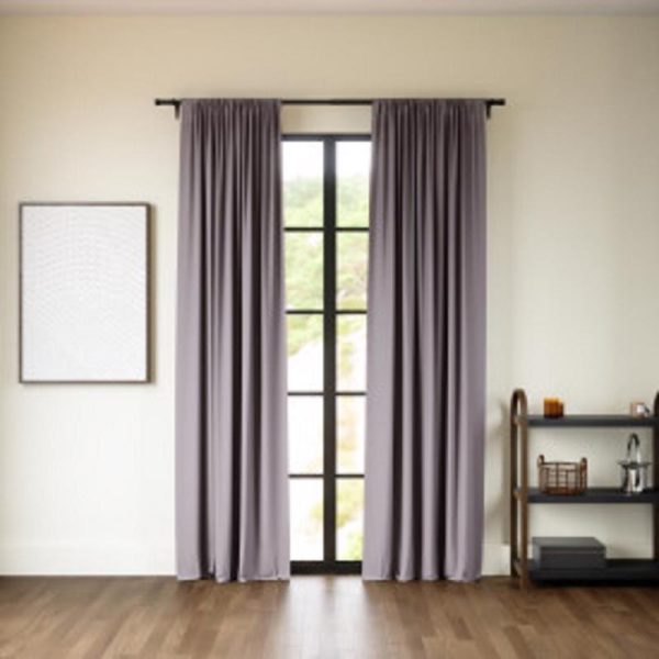 Umbra Twilight Charcoal Blackout Curtains 52 in. W X 63 in. L Online Sale