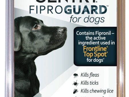 Sentry Fiproguard Liquid Dog Flea and Tick Drops 9.70%Fipronil and 90.30%Other Ingredients 0.091 oz For Sale