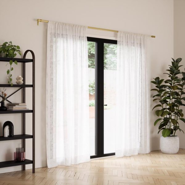 Umbra Sheera White Curtain 52 in. W X 84 in. L Online now