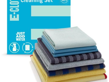 E-Cloth Home Cleaning Microfiber Home Cleaning Set 8 pk Supply