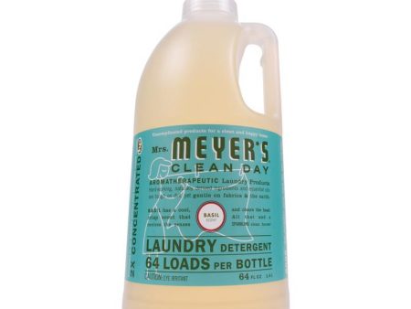 Mrs. Meyer s Clean Day Basil Scent Laundry Detergent Liquid 64 oz Sale