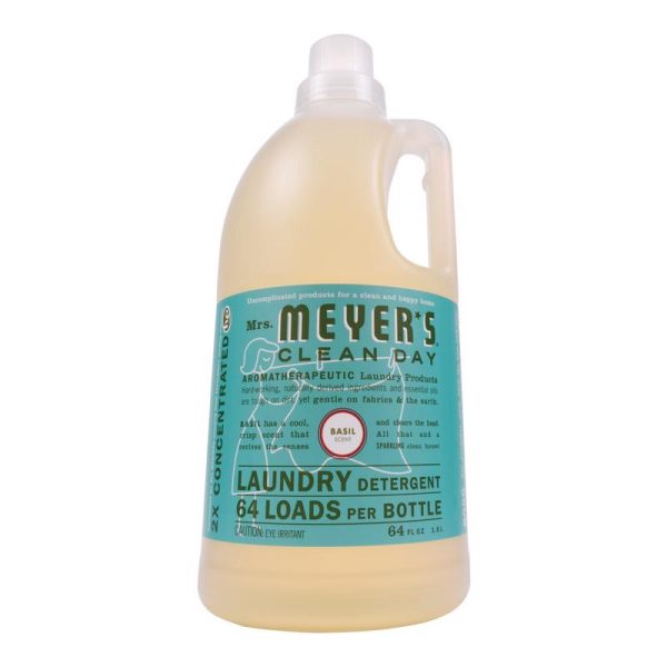 Mrs. Meyer s Clean Day Basil Scent Laundry Detergent Liquid 64 oz Sale