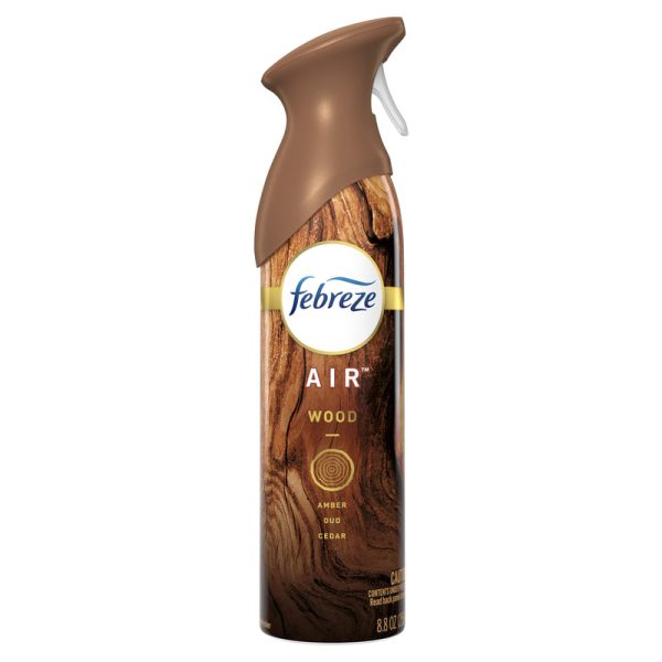 Febreze Air Wood Scent Odor Eliminator 8.8 oz Aerosol Supply