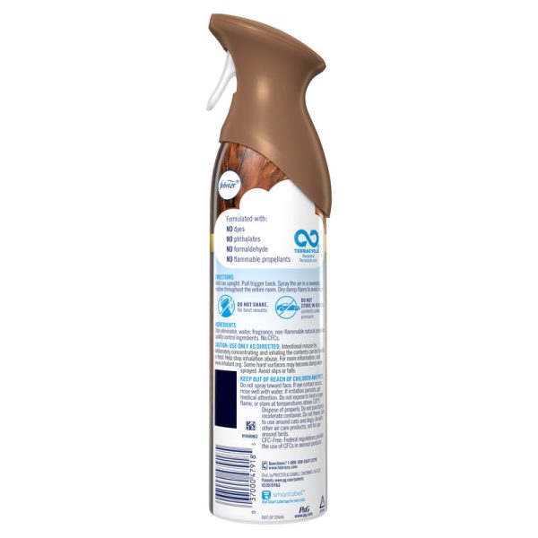 Febreze Air Wood Scent Odor Eliminator 8.8 oz Aerosol Supply