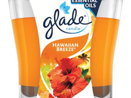 Glade Orange Hawaiian Breeze Scent Jar Air Freshener Candle 3.4 oz Online Hot Sale