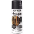 Rust-Oleum Imagine Glitter Midnight Black Spray Paint 10.25 oz For Sale