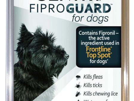 Sentry Fiproguard Liquid Dog Flea and Tick Drops 9.70%Fipronil and 90.30%Other Ingredients 0.023 oz For Discount