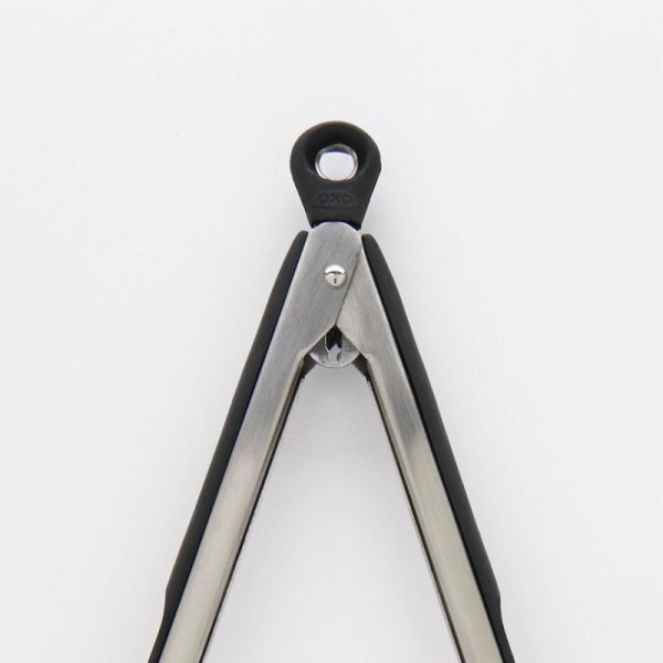 OXO Good Grips Silver Black Stainless Steel Tongs on Sale