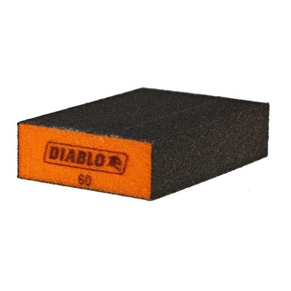 Diablo 4 in. L X 2-1 2 in. W X 1 in. 60 Grit Medium Flat Surface Sanding Sponge on Sale