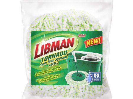 Libman Tornado Spin Microfiber Mop Refill 1 pk For Sale